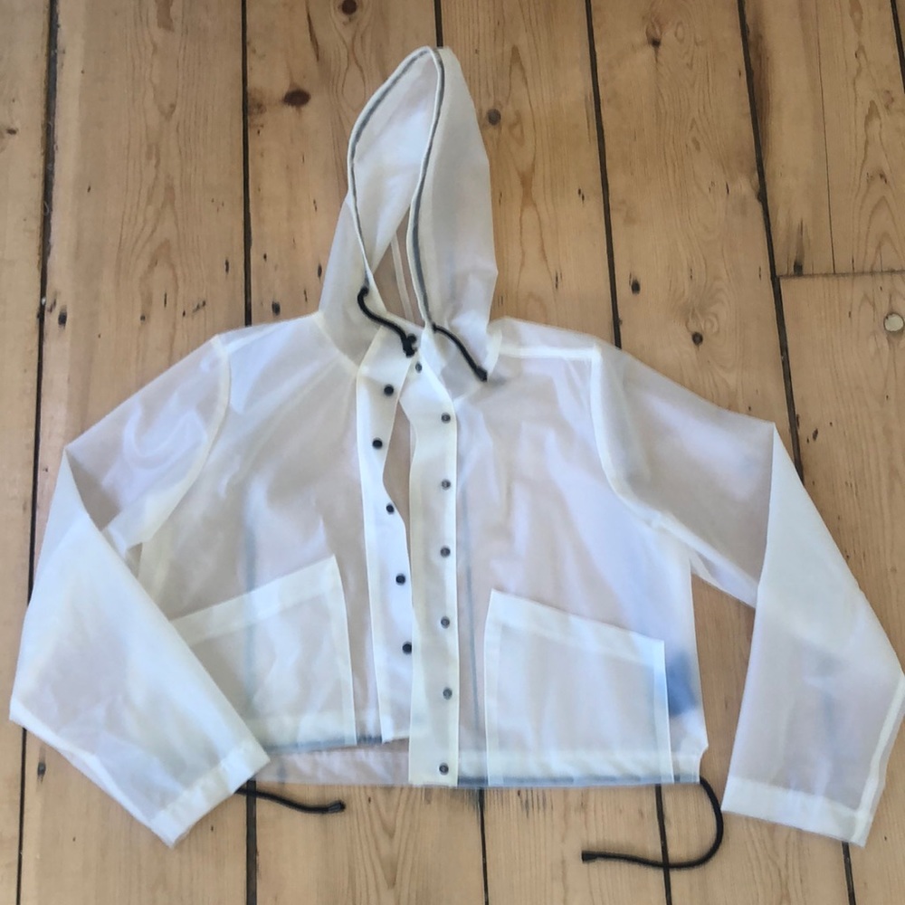 Clear raincoat